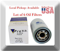 6 x LF3970 Engine Oil Filter Fits Motor Homes and Trucks with Cummins Engines