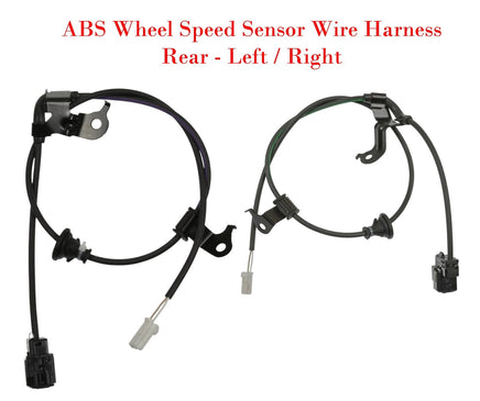 2 x ABS Wheel Speed Sensor Wire Harness & Connectors Rear L/R Fits Prius C Yaris