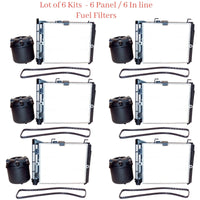6 Kit , 12 Filters Fuel Filter -Diesel Filters Fits Ford 2017-2025 V8 6.7L
