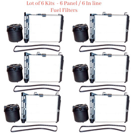 6 Kit , 12 Filters Fuel Filter -Diesel Filters Fits Ford 2017-2025 V8 6.7L