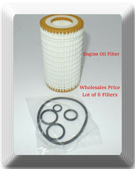 6 X HU718/5x Engine Oil Filter Fits: Sprinter 2500 3500 Diesel l5 2.7L 2002-2006