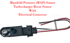Manifold Absolute Pressure MAP Sensor W/Connector Fit Smart Fortwo 16-17 l3 0.9L