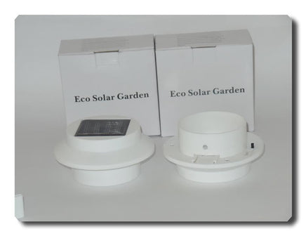 12 Kits Outdoor Solar Powered 3 LED Wall Path Landscape Mount Garden Fence Light