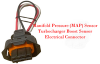 Manifold Absolute Pressure MAP Sensor W/Connector Fit Smart Fortwo 16-17 l3 0.9L