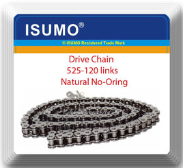 OE Spec Natural Color 525x120 No-Oring Motorcycle ATV Chain 525-Pitch 120-Links 