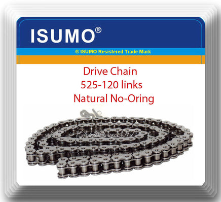 OE Spec Natural Color 525x120 No-Oring Motorcycle ATV Chain 525-Pitch 120-Links 