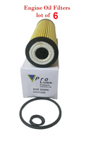 Lot of 6 ENGINE OIL FILTER SOE5514 HU514x Fits MERCEDES BENZ C CLASS AND SLK250