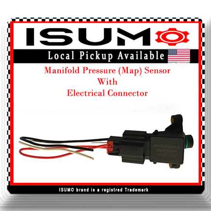 MAP Manifold Pressure Sensor W/Connector Fits Chrysler Dodge Plymouth 2001-2006