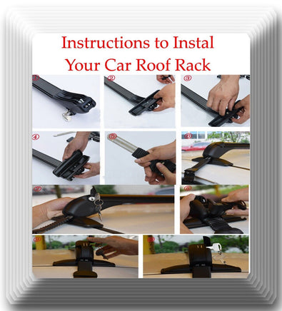 Aluminum CarTop Luggage Roof Rack Cross Bar Carrier Adjustable 90-100cm W/Locks
