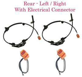 2 x ABS Wheel Speed Sensor & Connectors Rear L/R Fit:Honda Element 2003-2011