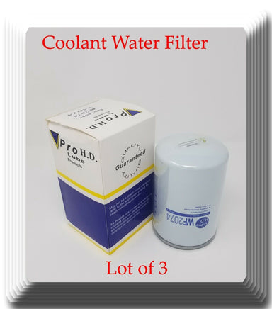 lot of 3 WF2074 Water Coolant Filter Fits: Diesel Ford Powerstroke 6.0l