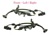 2 X ABS Wheel Speed Sensor & Connector Front-L/R Fits Sequoia 01-07 Tundra 00-06