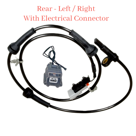 ABS Wheel Speed Sensor & Connector Rear L/R Fits Murano 09-12 FWD Quest 11-17