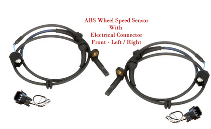 2 x ABS Wheel Speed Sensor & Connector Front L/R  Fits Nissan Quest 2011-2017