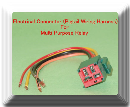 5 Wire Connector Wiring harness of Multi Purpose Relay RY-610 Fits: Ford Mercury