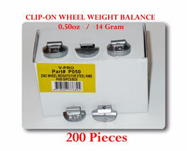  P Style Clip-on Wheel Weight Balance 0.50oz 14gram  P050 Led Free 200 Pieces