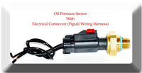 Oil Pressure Sensor W/Connector Fits: Cummins Freightliner International Mack &