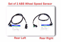 2 x ABS Wheel Speed Sensor & Connector Rear L/R Fits: Mitsubishi Montero 01-06