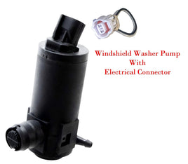 Windshield Washer Pump With Connector Fits Integra Accord Civic Ascent Impreza &