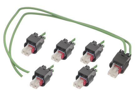 6x Fuel Injector Connector Audi A8 Quattro 2012-2016 For Cyl 1, 3, 5, 8, 10, 12