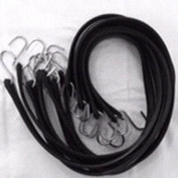 10 Pack 41" EPDM Rubber Tie Down Cord Chrome Hooks Bungee Strap Rope Elastic 