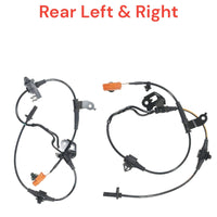 2 x ABS Speed Sensor With Connectors Rear L/R  Fits Honda Ridgeline 2006-2014