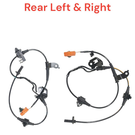 2 x ABS Speed Sensor With Connectors Rear L/R  Fits Honda Ridgeline 2006-2014