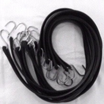 20 Pack 15" EPDM Rubber Tie Down Cord Chrome Hooks Bungee Strap Rope Elastic