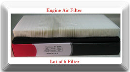 Lot 6 x SA5258 Engine Air Filter Fits:0K2A5-13-Z40A Kia Sephia & Spectra L4 1.8L