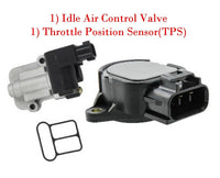 2Pcs Idel Air Control Valve & TPS Sensor + Connectors For Impreza H4 2.0L MT