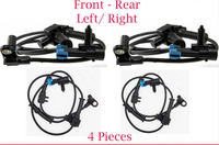 4 x ABS Wheel Speed Sensor W/Connectors Front-Rear L/R Fits Hummer H3 2006-2008