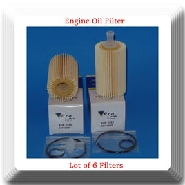 6 X CH10295 Engine Oil Filter Fits: Lexus V6 V8 Toyota 2007-2022 V8 L4.7L L5.6L