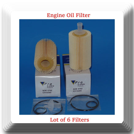 6 X CH10295 Engine Oil Filter Fits: Lexus V6 V8 Toyota 2007-2022 V8 L4.7L L5.6L