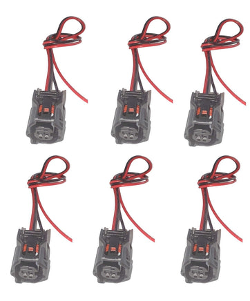 6x  Connector of Fuel Injector MFI New Secondary Fits GS350 GS450h IS350