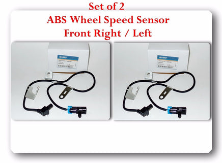 Set 2 ABS Wheel Speed Sensor W/ Connector Front-Right & Left Fits: Chevrolet GMC