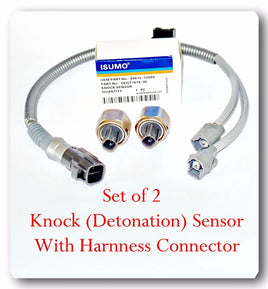 2 Knock Sensor W Harness Kit Set For Camry Avalon Sienna Solara Highlander Lexus