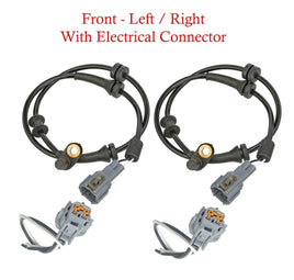 2 x ABS Wheel Speed Sensor & Connector Front L/R Fits Infiniti QX56 Armada Titan