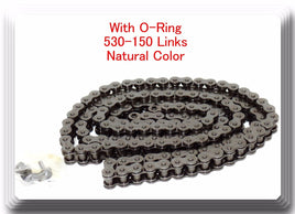 W/O-Ring Drive Chain Natutal Color Pitch 530x150 Links For Honda Kawazaki Suzuki