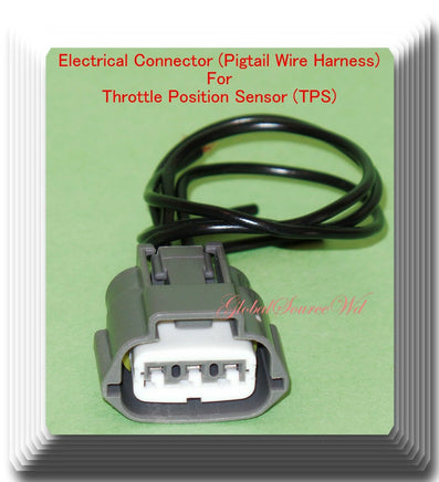 Throttle Position Sensor (TPS) W/ Connector Fits:Nissan Altima 1998-2000 L4 2.4L