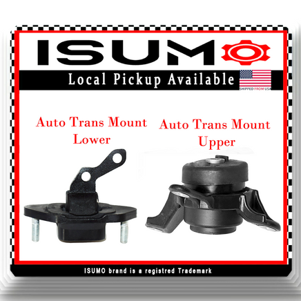 Set of 2 Auto Trans Mount Upper & Lower Fits: TSX Accord Crosstour