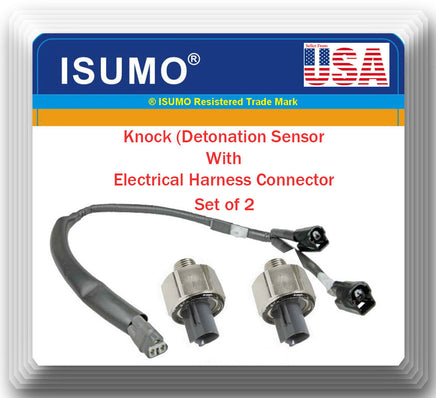 2 Knock Sensor W/Wire Harness Fits Toyota 4Runner T100 Tacoma 1995-2004 V6