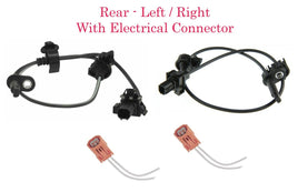 2 x ABS Wheel Speed Sensor & Connector Rear L/R Fits: Acura MDX 2007-2012