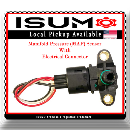 Manifold Pressure Map Sensor W/Connector Fits Ford Lincoln Mercury 06-12 V6 3.0L