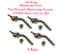 4xTire Pressure Monitoring System (TPMS) Stem Service Kit Fit Ram 3500 OE Design