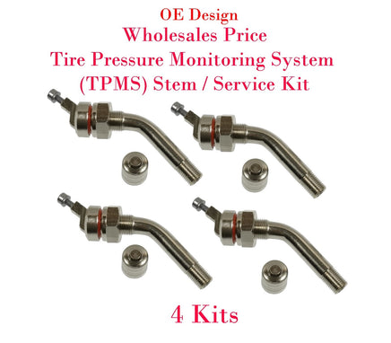 4xTire Pressure Monitoring System (TPMS) Stem Service Kit Fit Ram 3500 OE Design