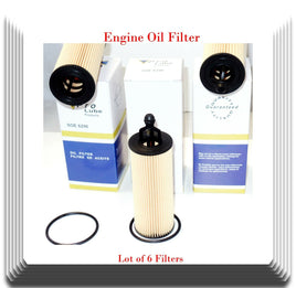 Lot of 6  Engine Oil Filters Fits Chrysler Dodge Jeep Ram Volkswagen VW CH11665