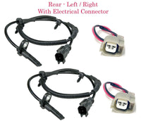 2 x ABS Wheel Speed Sensor & Connector Rear L/R Fits Ford Explorer 2011-2019