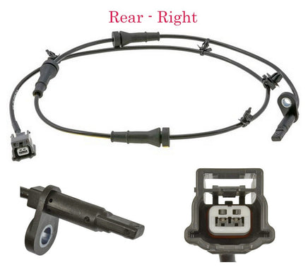 2 X ABS Wheel Speed Sensor & Connectors Rear  L/R - Fits Nissan Murano 2015-2024