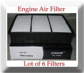 ( Lot of 6) Engine Air Filter SA4839 Fits: Dodge Eagle Mitsubishi Plymouth 