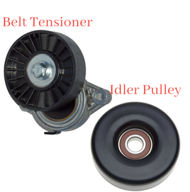 2 Pcs , Belt Tensioner & Idler Pulley for Saturn S Series SL SC SW 1.9L